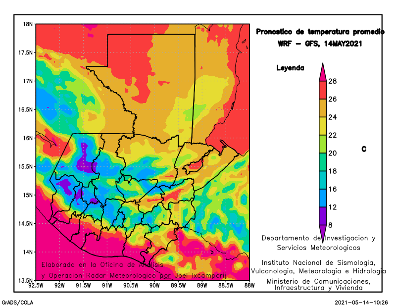 TEMPMed diario GFS 15 días día 1