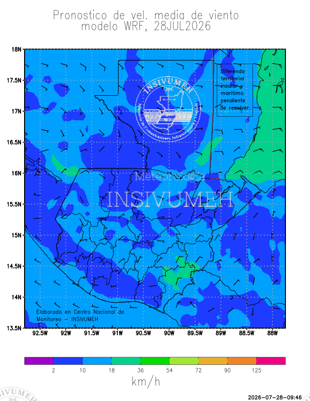 VIENTOM diario GFS 15 días día 1