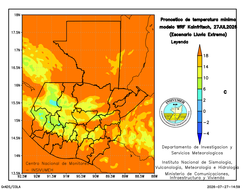 Temperatura mínima día 1